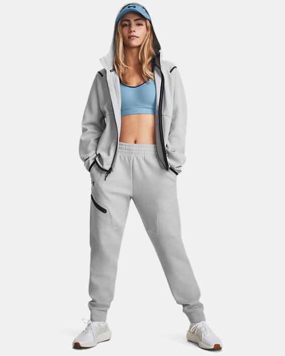 Pantalon de jogging UA Unstoppable Fleece pour femme, Gray, pdpMainDesktop image number 2
